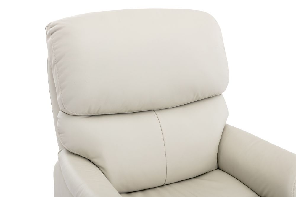 Product photograph of Gfa Normandy Dual Motor Riser Recliner Chair - Cream Leather Match from Choice Furniture Superstore.