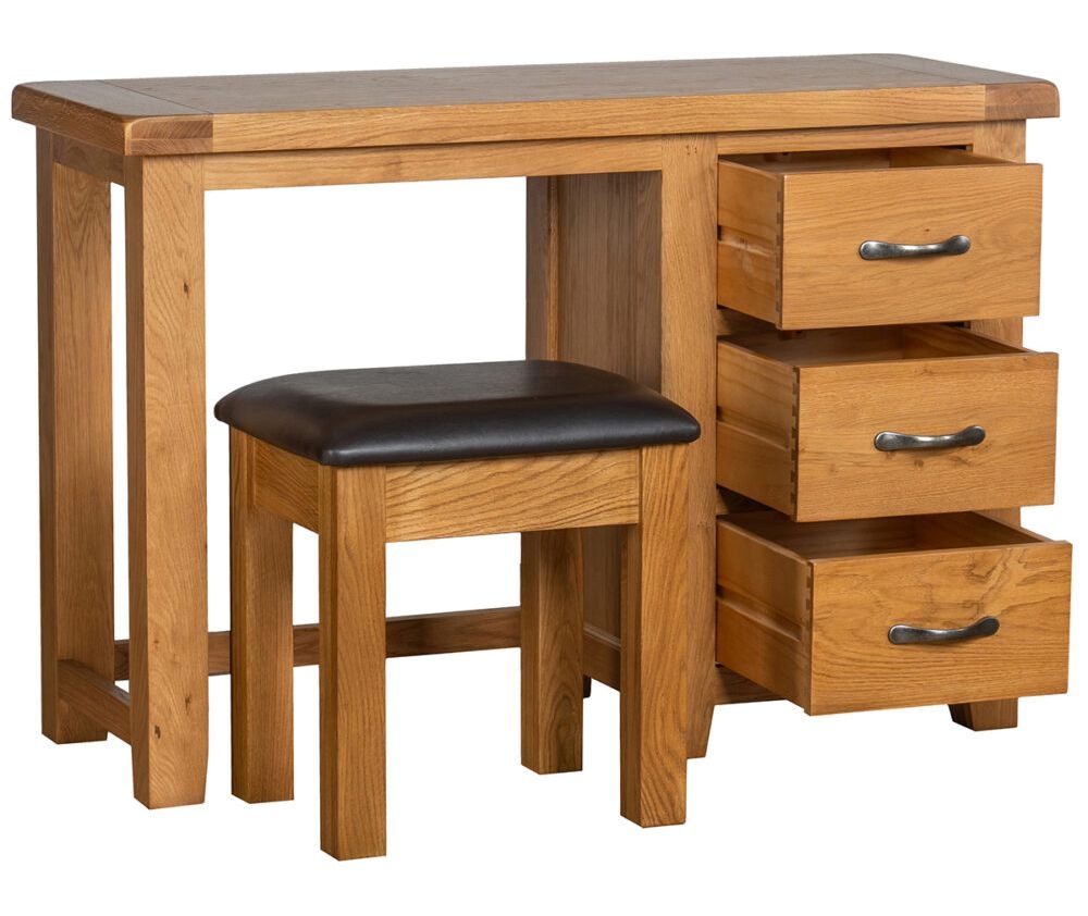 Product photograph of Oakland Oak Dressing Table Set from Choice Furniture Superstore.