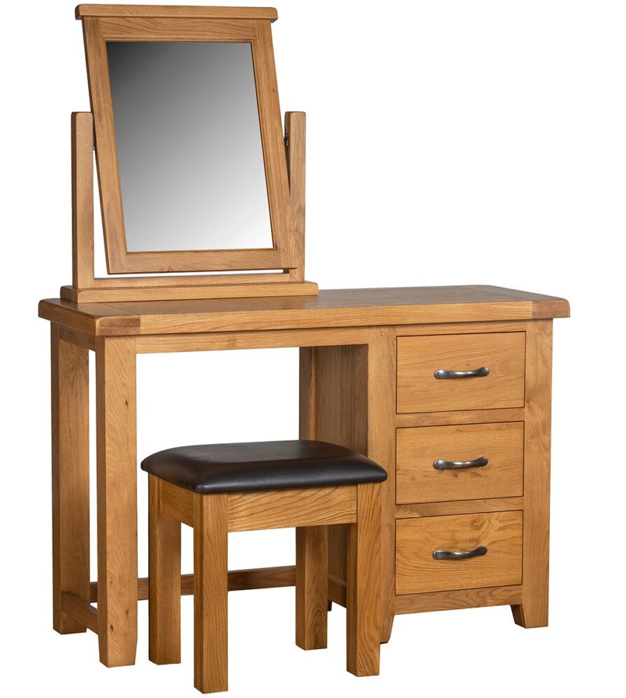 Product photograph of Oakland Oak Dressing Table Set from Choice Furniture Superstore.
