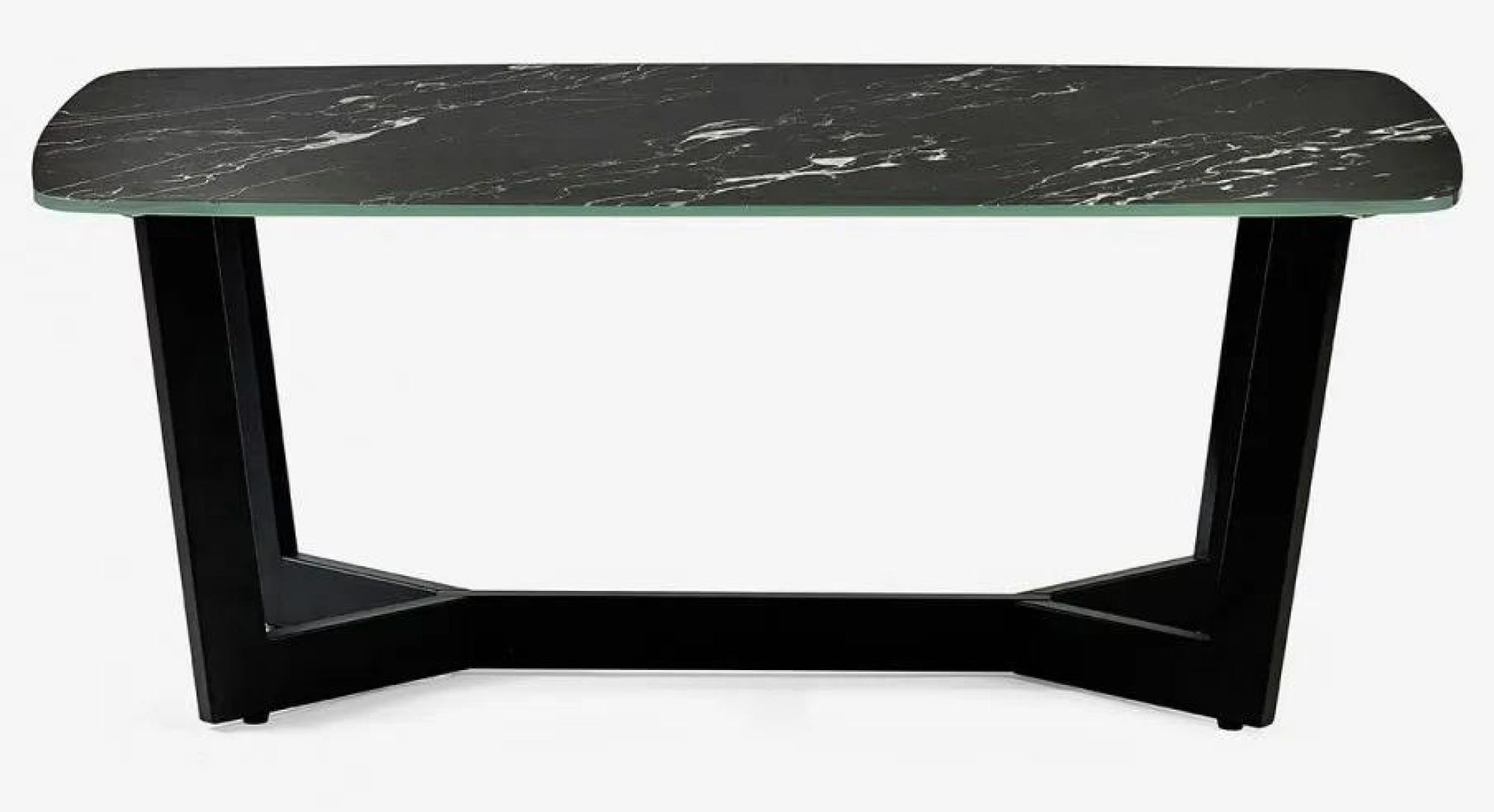 Product photograph of Olympus Black Marble Effect 60cm Coffee Table from Choice Furniture Superstore.