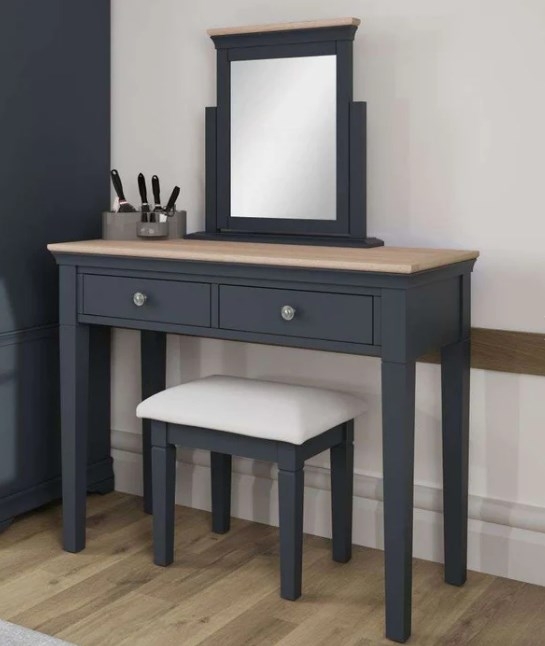 Product photograph of Margate Grey Painted Trinket Mirror from Choice Furniture Superstore.
