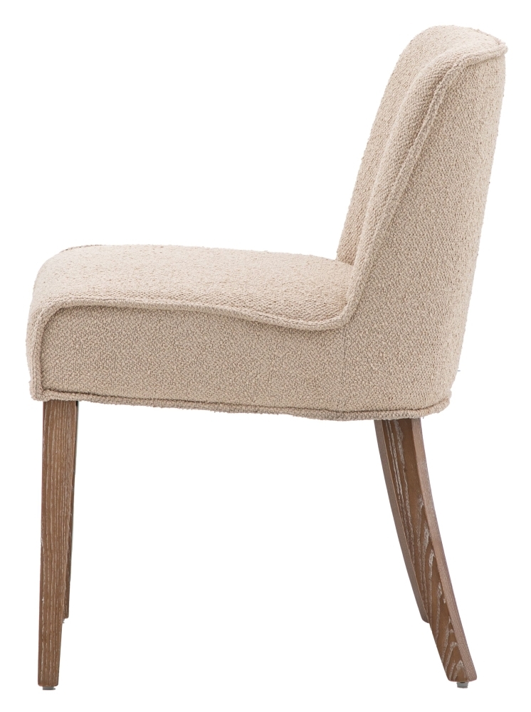 Product photograph of Peterborough Upholstered Taupe Dining Chair Sold In Pairs from Choice Furniture Superstore.