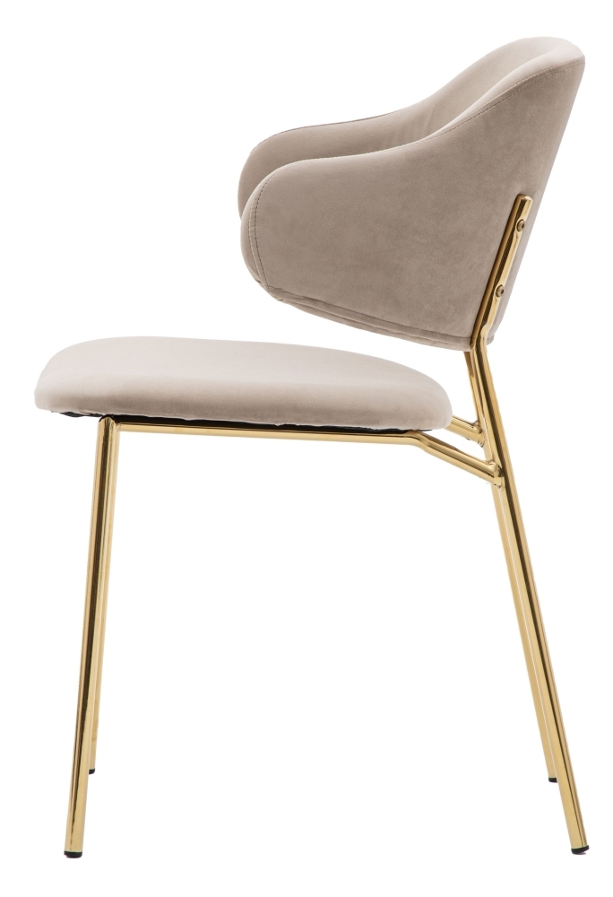 Product photograph of Columbia Upholstered Taupe Dining Chair Sold In Pairs from Choice Furniture Superstore.