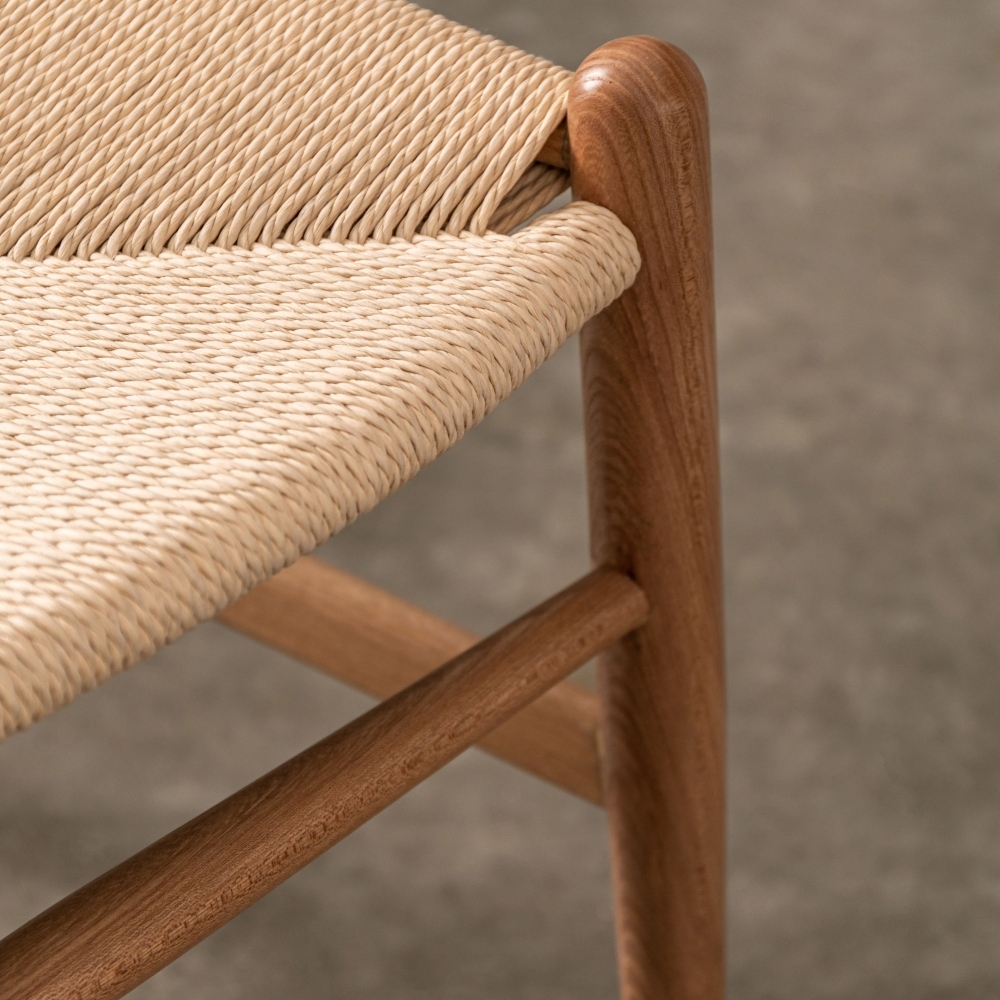 Product photograph of Nashville Wishbone Bentwood Dining Chair - Natural And Woven Seat Sold In Pairs from Choice Furniture Superstore.