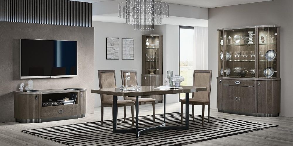 Product photograph of Camel Armonia Day Silver Birch Italian 8 Seater Extending Dining Table from Choice Furniture Superstore.