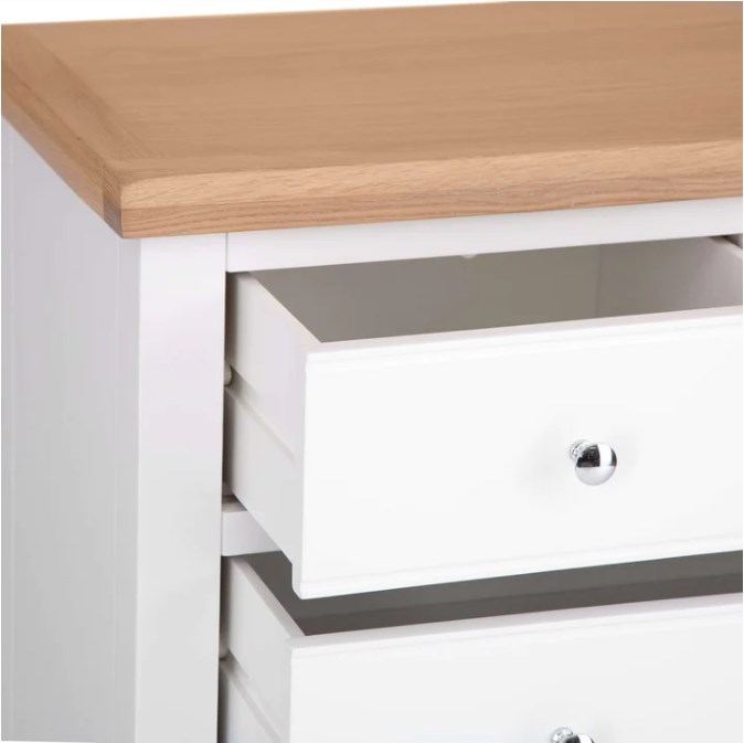 Product photograph of Aberdare Oak And Painted 2 3 Drawer Chest from Choice Furniture Superstore.