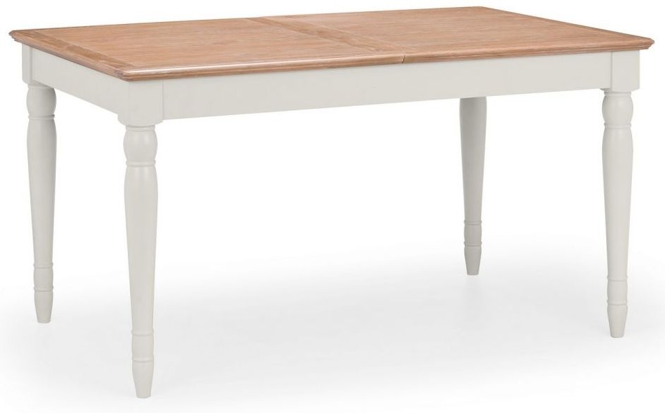 Product photograph of Provence Grey Lacquer 6 Seater Extending Dining Table from Choice Furniture Superstore.