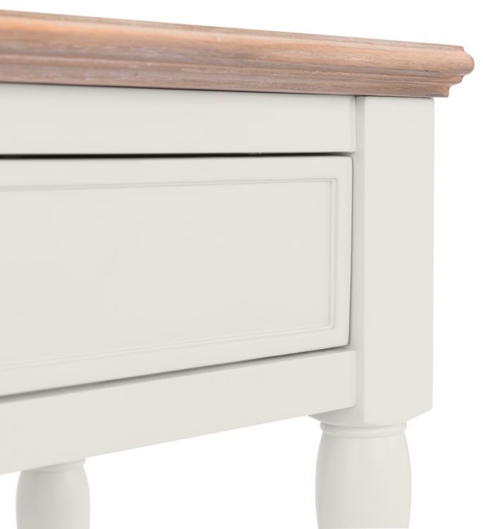 Product photograph of Provence Grey Lacquer Console Table from Choice Furniture Superstore.