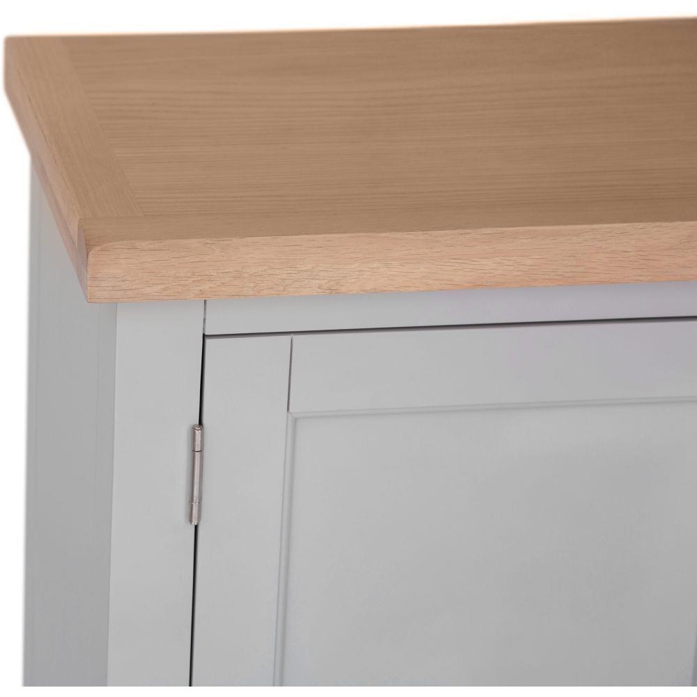 Product photograph of Aberdare Oak And Grey Painted 2 Door 1 Drawer Large Sideboard from Choice Furniture Superstore.