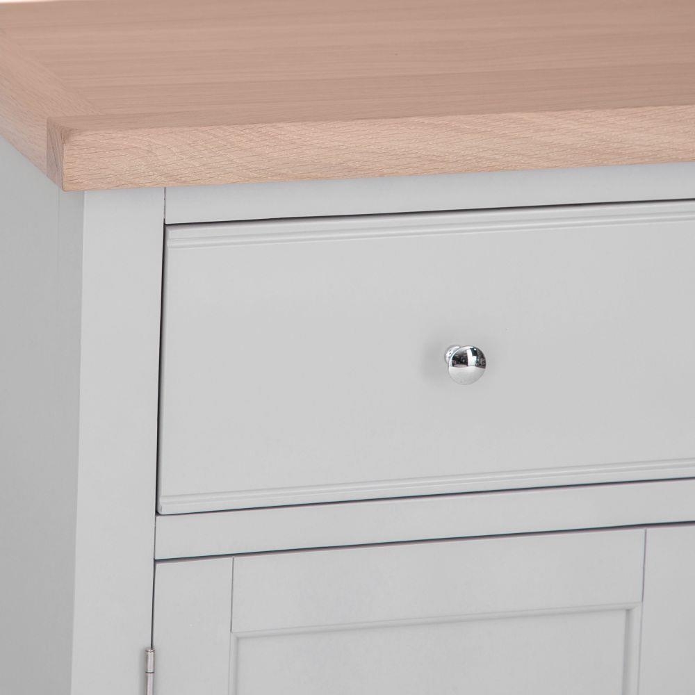 Product photograph of Aberdare Oak And Grey Painted 2 Door 2 Drawer Standard Sideboard from Choice Furniture Superstore.