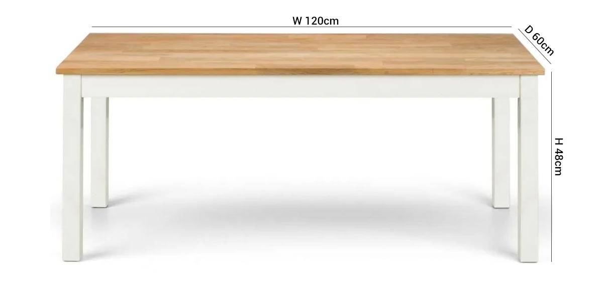 Product photograph of Coxmoor Ivory Painted Coffee Table from Choice Furniture Superstore.