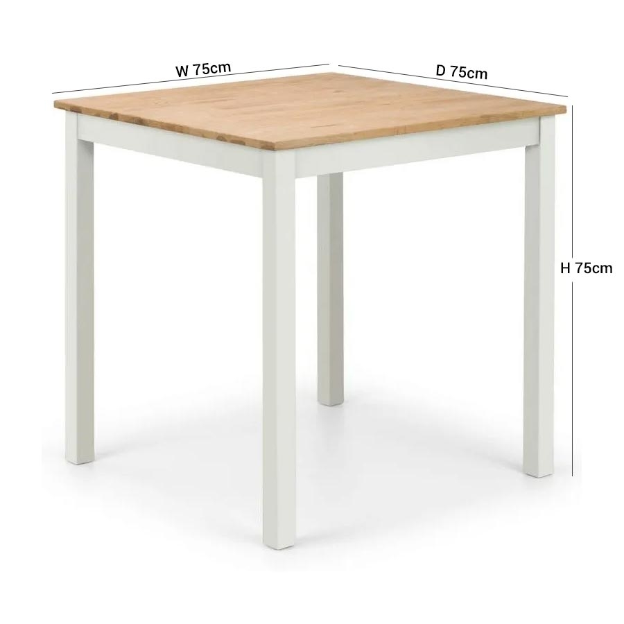 Product photograph of Coxmoor Ivory 2 Seater Dining Set With 2 Chairs from Choice Furniture Superstore.