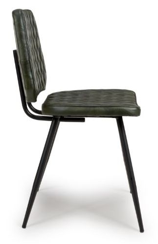 Product photograph of Austin Green Genuine Buffalo Leather Dining Chair Sold In Pairs from Choice Furniture Superstore.
