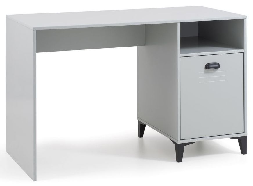 Product photograph of Lakers Grey 1 Door Locker Desk from Choice Furniture Superstore.