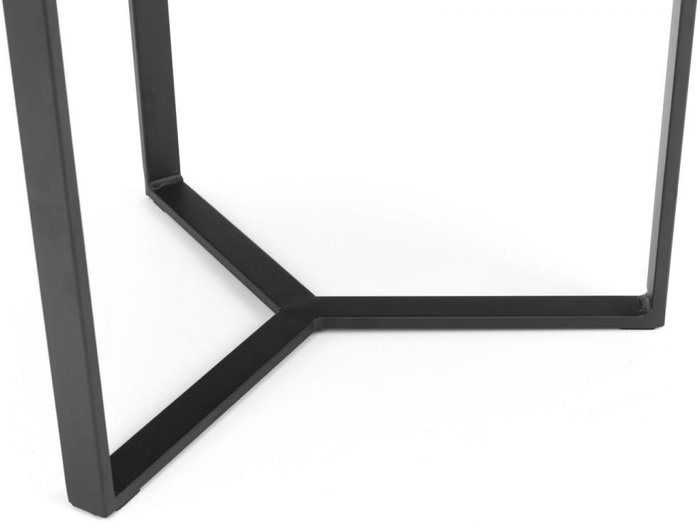 Product photograph of Loft Walnut Effect Top Round Lamp Table from Choice Furniture Superstore.