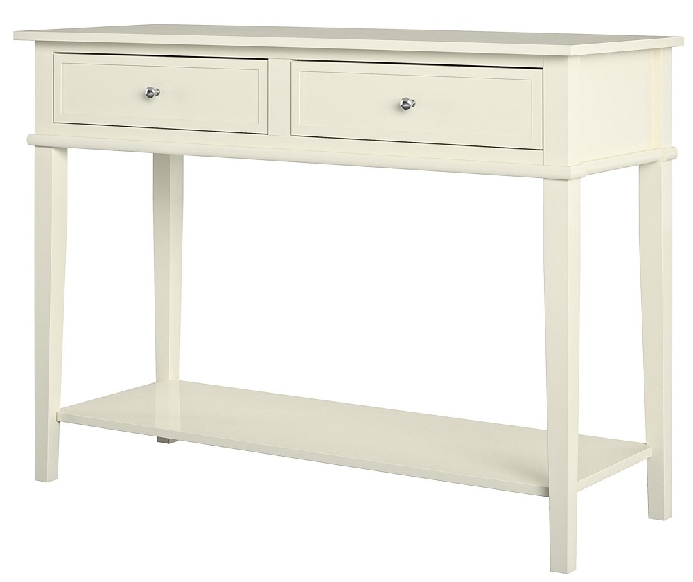 Product photograph of Alphason Franklin Painted 2 Drawer Console Table from Choice Furniture Superstore.