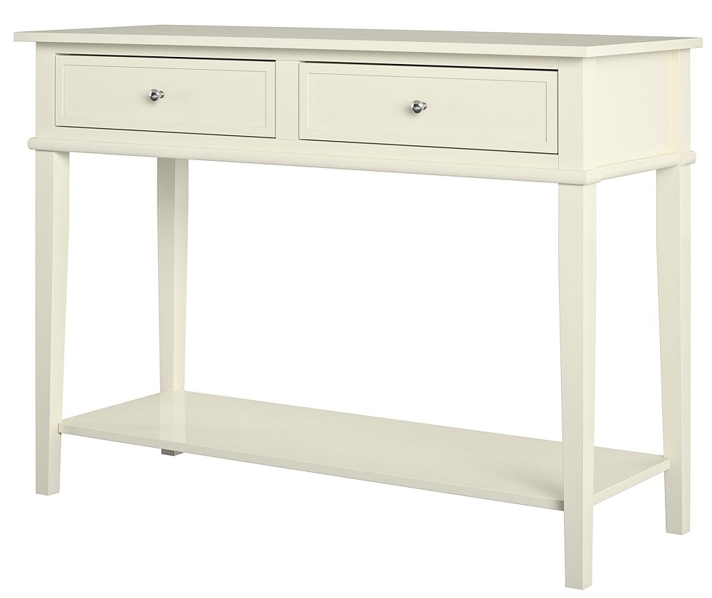 Product photograph of Alphason Franklin Console Table In White - 7918013comuk from Choice Furniture Superstore.