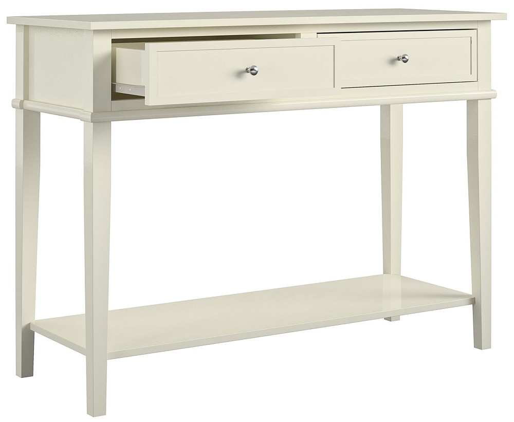 Product photograph of Alphason Franklin Painted 2 Drawer Console Table from Choice Furniture Superstore.