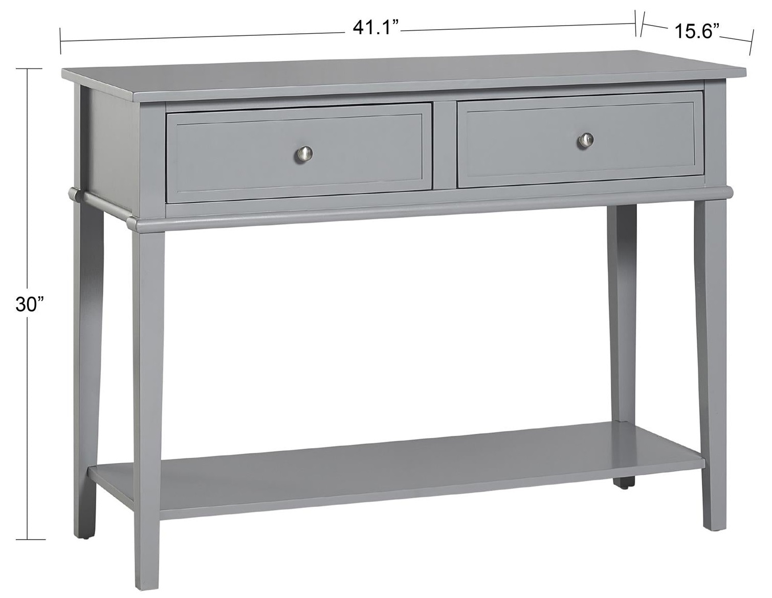 Product photograph of Alphason Franklin Painted 2 Drawer Console Table from Choice Furniture Superstore.