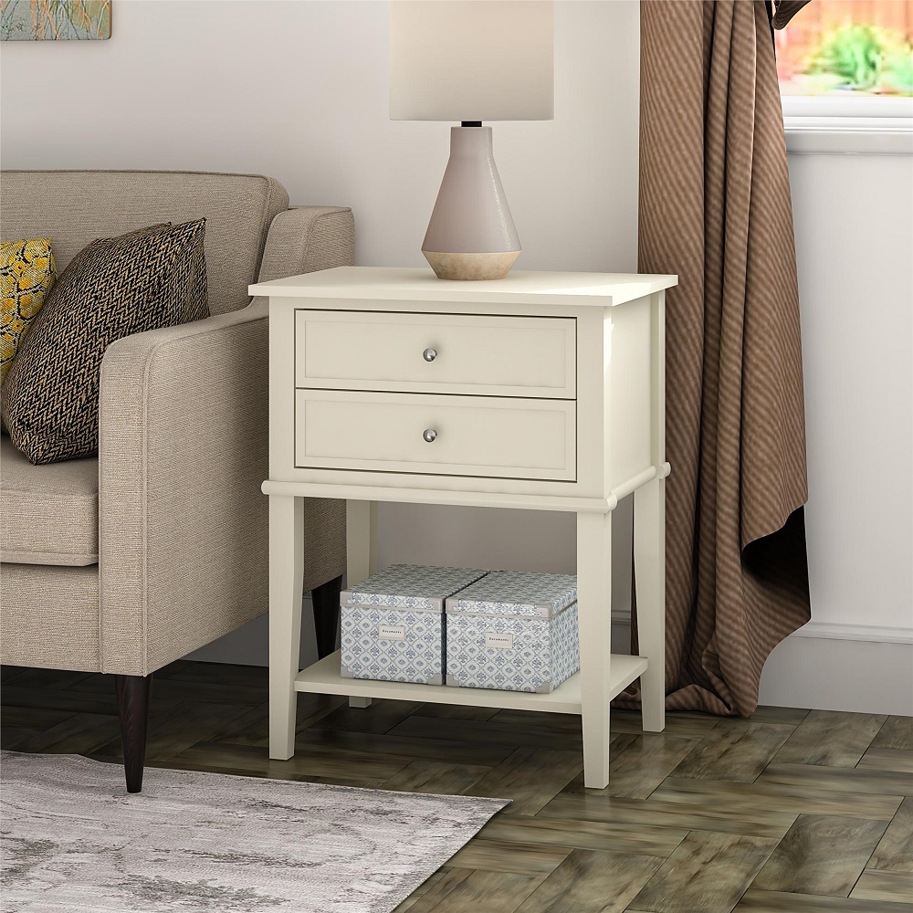 Product photograph of Alphason Franklin Accent Table In White - 5062096pcomuk from Choice Furniture Superstore.