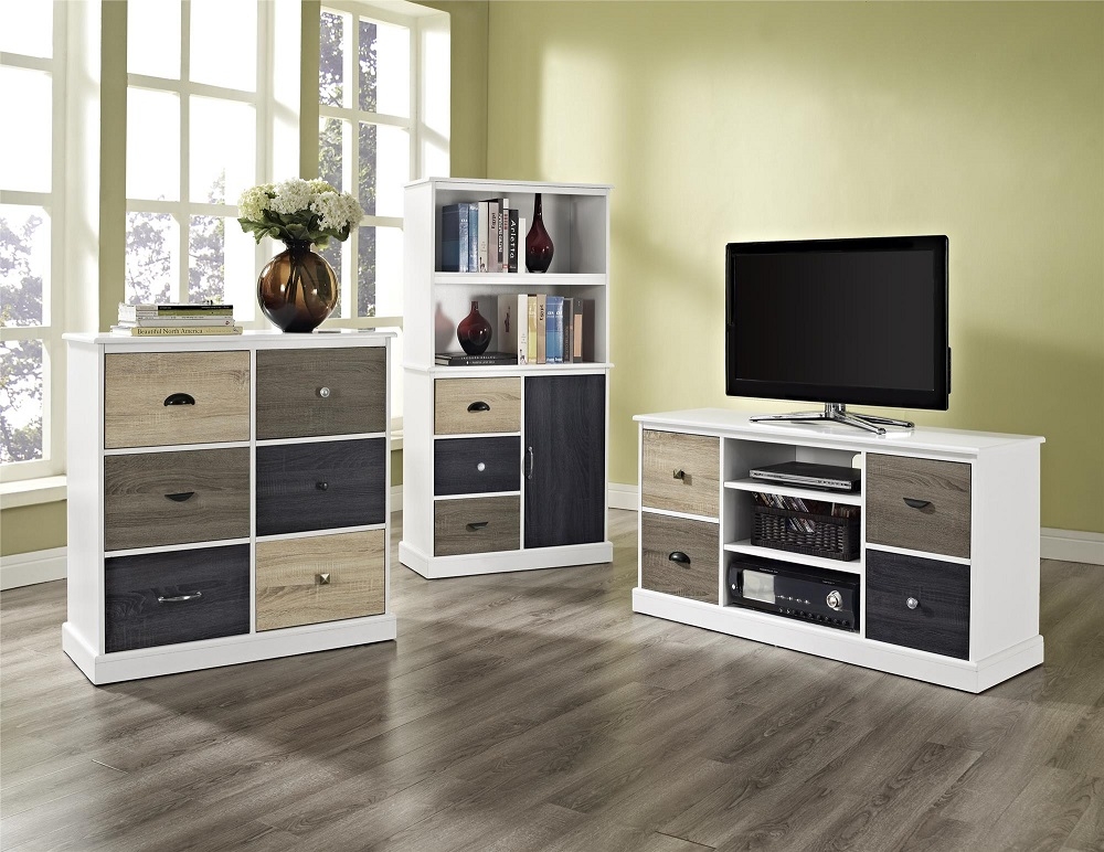 Product photograph of Alphason Mercer 6 Door Hall Cabinet from Choice Furniture Superstore.