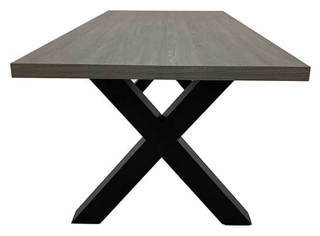 Product photograph of Dallas Grey 220cm Dining Table from Choice Furniture Superstore.