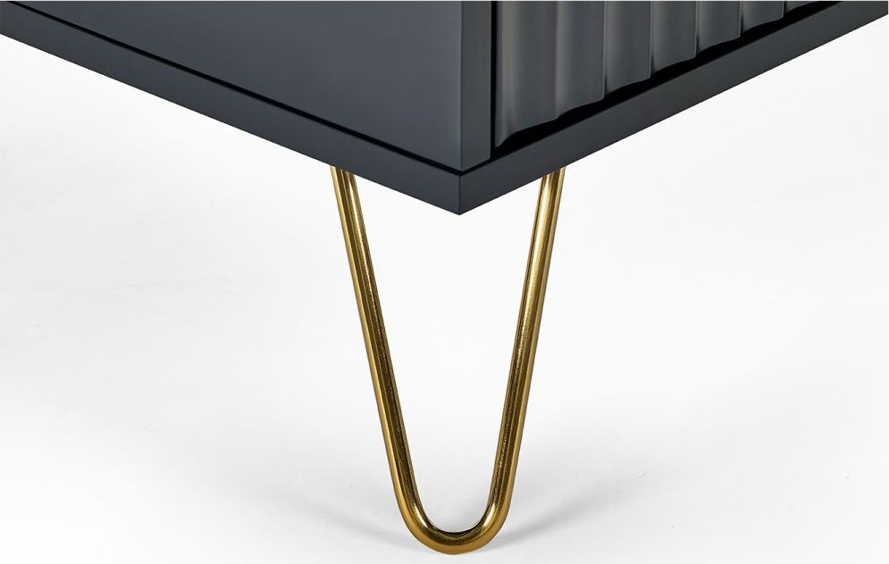 Product photograph of Murano Matte Black Coffee Table Hairpin Legs from Choice Furniture Superstore.