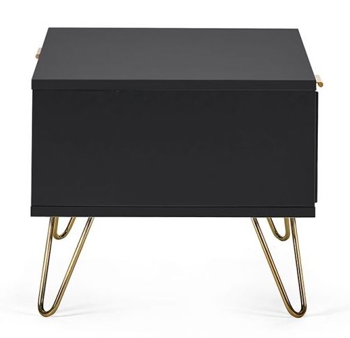 Product photograph of Murano Matte Black Coffee Table Hairpin Legs from Choice Furniture Superstore.