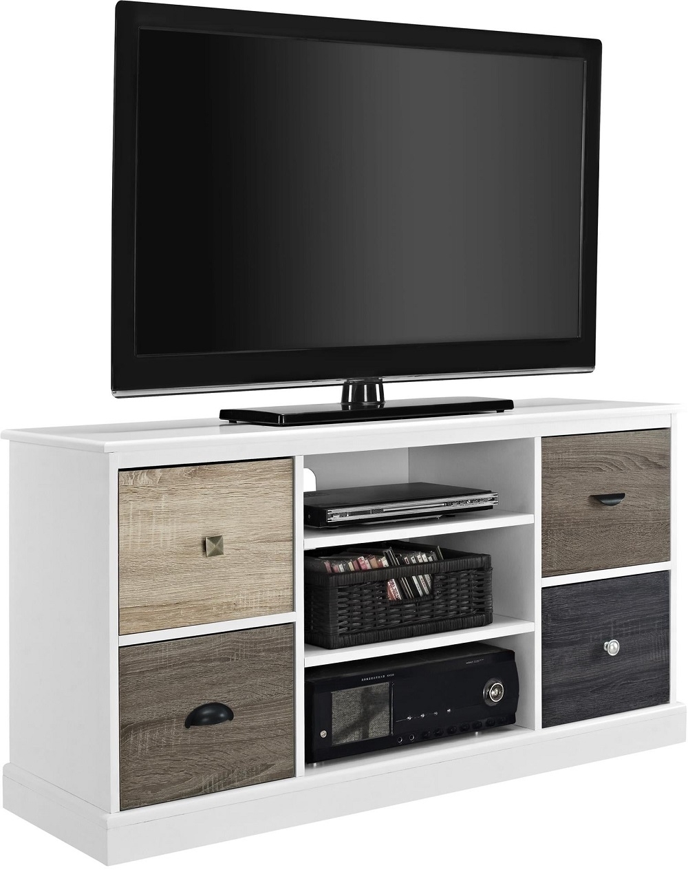 Product photograph of Alphason Mercer 4 Drawer Tv Unit - 1739096uk from Choice Furniture Superstore.