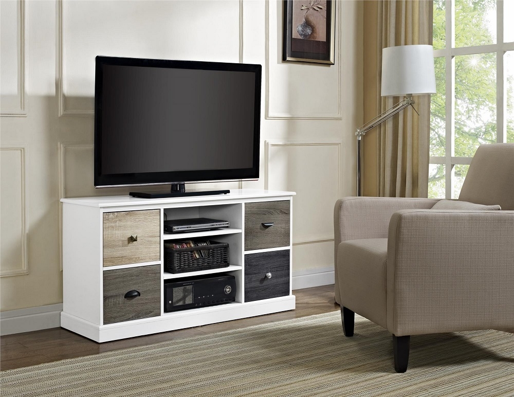 Product photograph of Alphason Mercer 4 Drawer Tv Unit - 1739096uk from Choice Furniture Superstore.