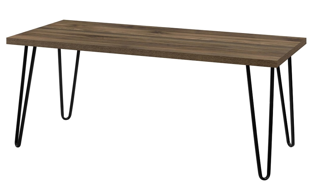 Product photograph of Alphason Owen Retro Industrial Coffee Table With Hairpin Legs from Choice Furniture Superstore.