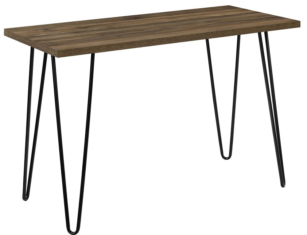 Product photograph of Alphason Owen Retro Industrial Desk With Hairpin Legs from Choice Furniture Superstore.