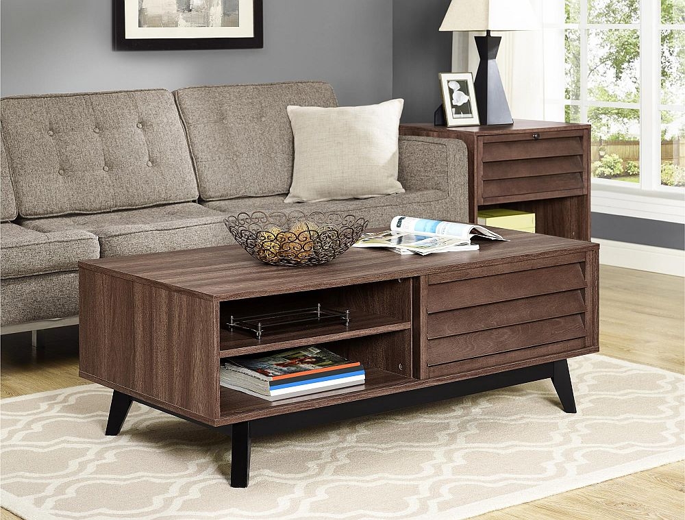 Product photograph of Alphason Vaughn Coffee Table In Walnut - 5028096comuk from Choice Furniture Superstore.