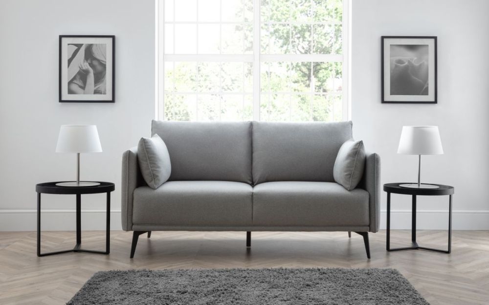 Product photograph of Rohe Platinum Wool Effect Fabric 2 Seater Sofa from Choice Furniture Superstore.