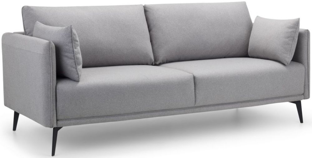 Product photograph of Rohe Platinum Wool Effect Fabric 3 Seater Sofa from Choice Furniture Superstore.