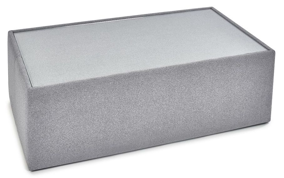 Product photograph of Rohe Platinum Wool Effect Coffee Table from Choice Furniture Superstore.