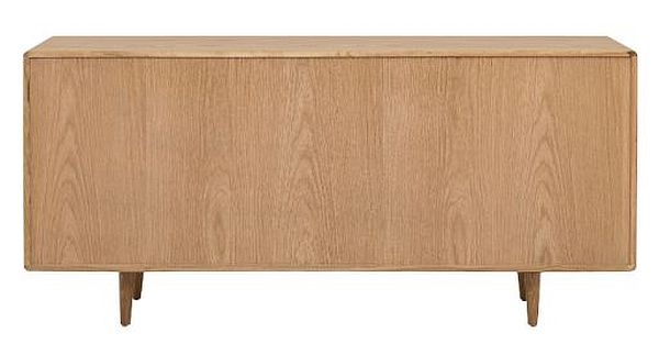 Product photograph of Jenson Light Oak 2 Door 2 Drawer Large Sideboard - 160cm from Choice Furniture Superstore.