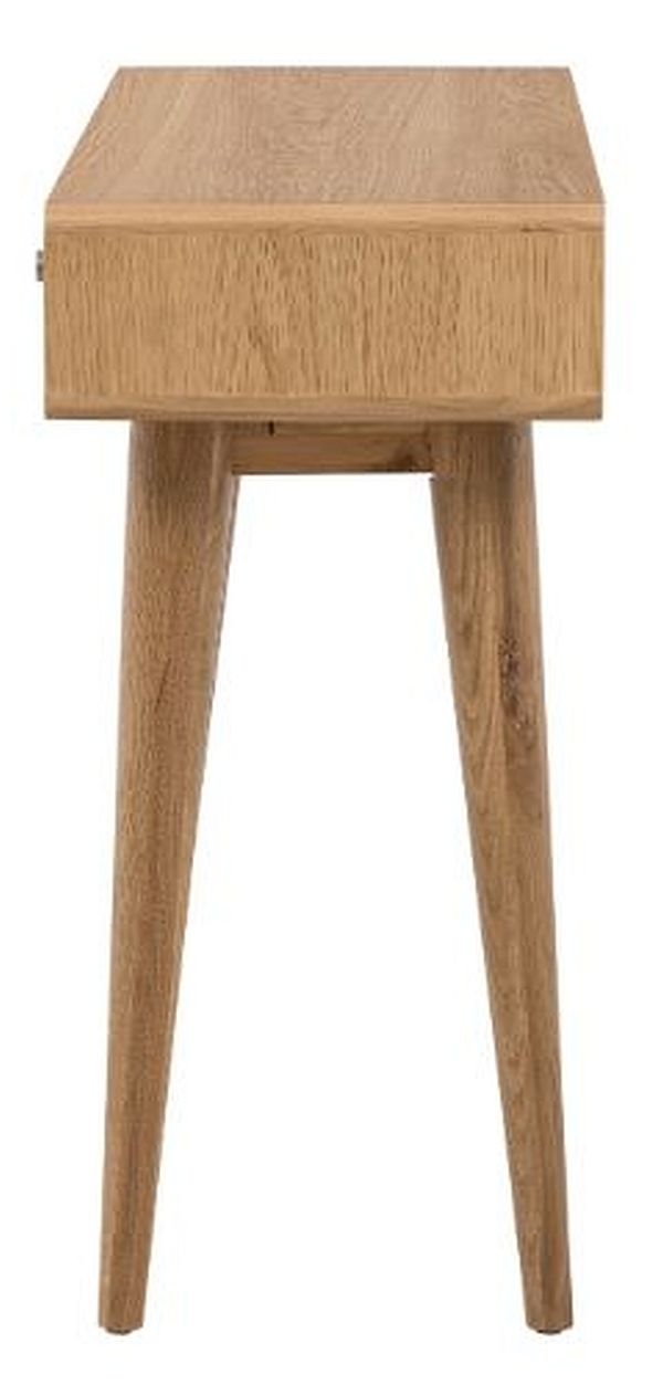 Product photograph of Jenson Light Oak 2 Drawer Console Table from Choice Furniture Superstore.