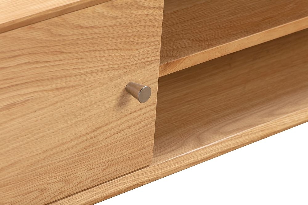 Product photograph of Jenson Light Oak 1 Door Tv Unit from Choice Furniture Superstore.