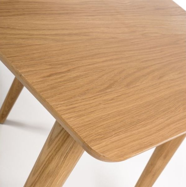 Product photograph of Jenson Oak 2-4 Seater Square Extending Dining Table from Choice Furniture Superstore.