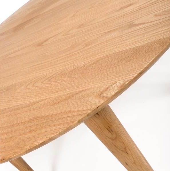 Product photograph of Jenson Light Oak 110cm Round Dining Table from Choice Furniture Superstore.