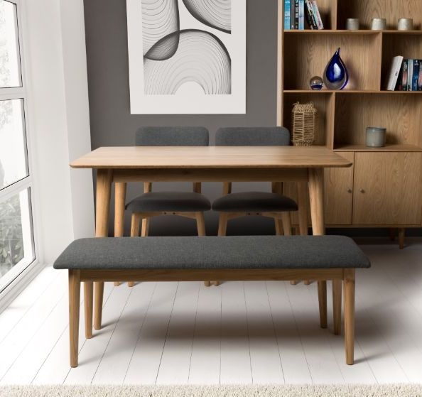 Product photograph of Jenson Light Oak 120cm Dining Table from Choice Furniture Superstore.