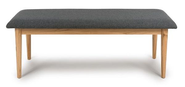 Product photograph of Jenson Light Oak 120cm Dining Bench from Choice Furniture Superstore.