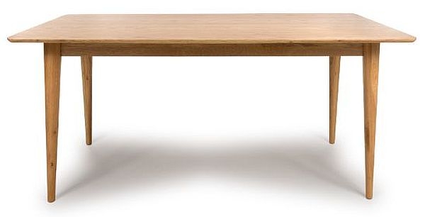 Product photograph of Jenson Light Oak 160cm Dining Table from Choice Furniture Superstore.