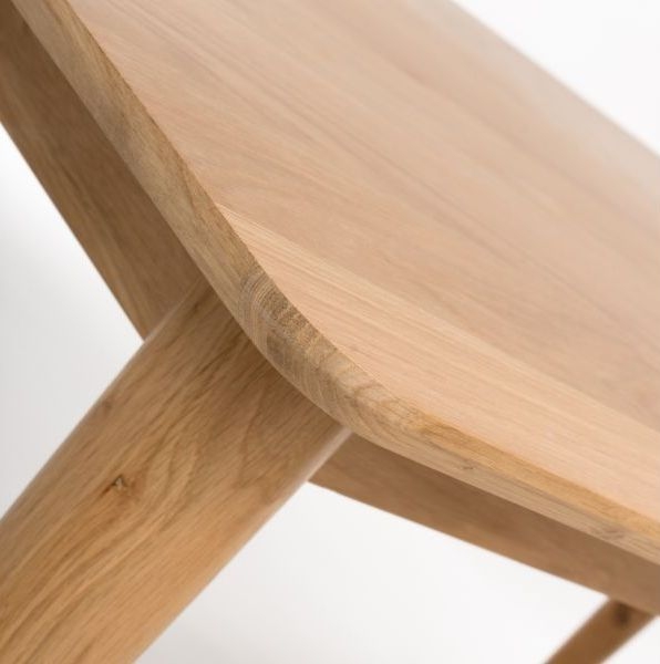 Product photograph of Jenson Light Oak 160cm Dining Table from Choice Furniture Superstore.