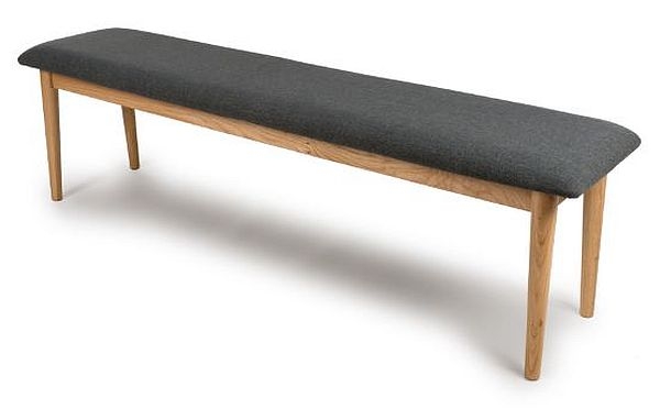 Product photograph of Jenson Light Oak 160cm Dining Bench from Choice Furniture Superstore.