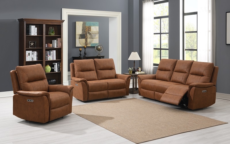 Product photograph of Kansas Tan Brown Faux Leather 3 Seater Sofa from Choice Furniture Superstore.