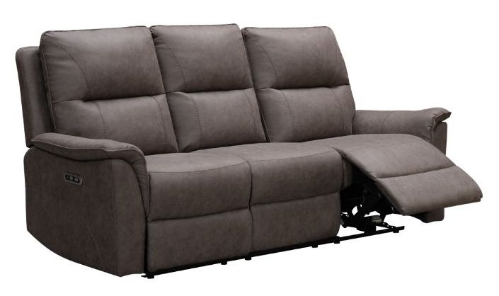 Product photograph of Kansas Truffle Faux Leather 3 Seater Sofa from Choice Furniture Superstore.