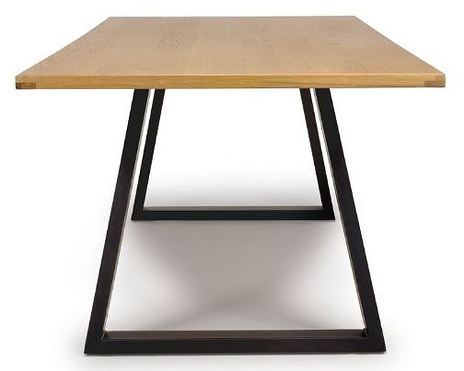 Product photograph of Madrid Oak 220cm Dining Table from Choice Furniture Superstore.