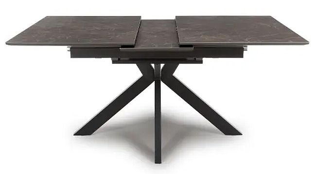 Product photograph of Galaxy Brown Ceramic 4 Seater Extending Dining Table from Choice Furniture Superstore.